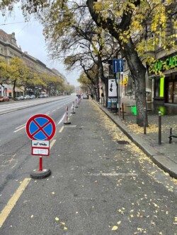 Közlekedésszabályozás kordonnal