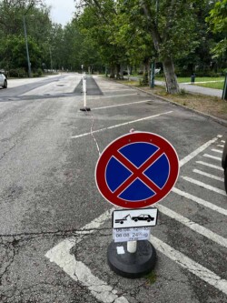 Közlekedésszabályozás kordonnal