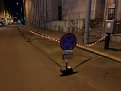 Közlekedésszabályozás kordonnal