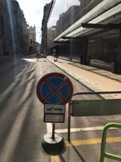 Közlekedésszabályozás kordonnal